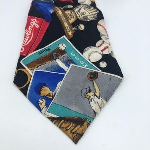 Nicole Miller Tie Vintage Baseball Gold Glove